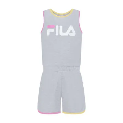 FILA Big Girls Sleeveless Romper