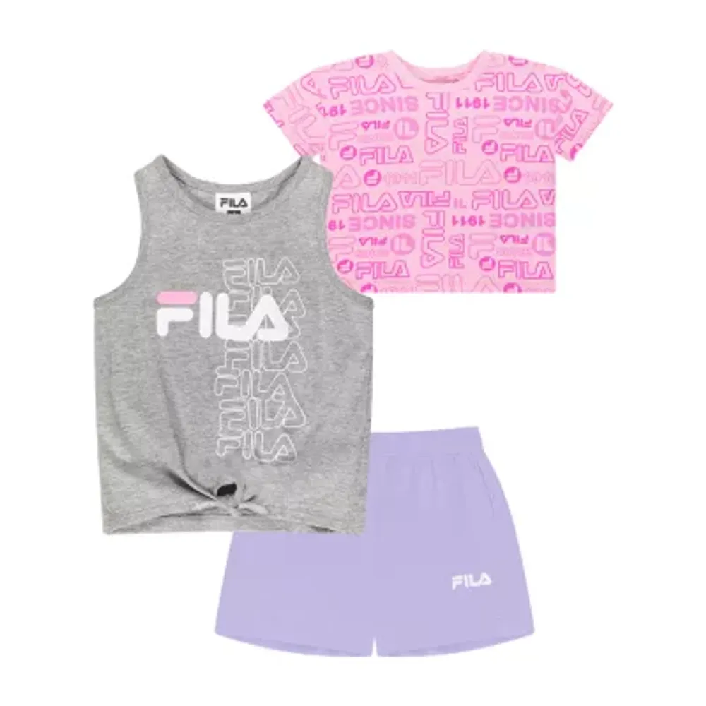 FILA Big Girls 3-pc. Short Set