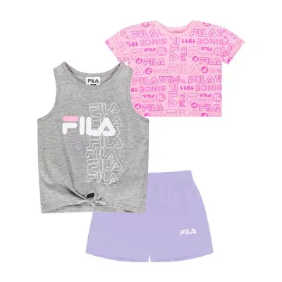 FILA Big Girls 3-pc. Short Set