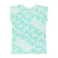 FILA Big Girls Round Neck Short Sleeve Graphic T-Shirt