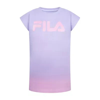 FILA Big Girls Round Neck Short Sleeve Graphic T-Shirt