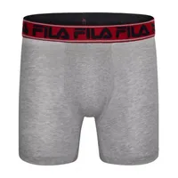 FILA Ultra Soft Stretch No Fly Mens 4 Pack Boxer Briefs