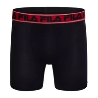 FILA Ultra Soft Stretch No Fly Mens 4 Pack Boxer Briefs