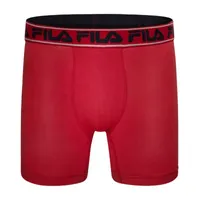 FILA Ultra Soft Stretch No Fly Mens 4 Pack Boxer Briefs