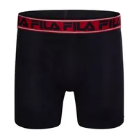 FILA Ultra Soft Stretch No Fly Mens 4 Pack Boxer Briefs