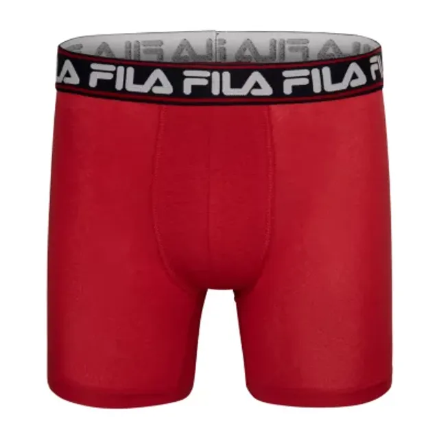 FILA Ultra Soft Stretch No Fly Mens 4 Pack Boxer Briefs