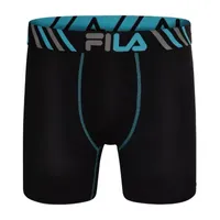 FILA Ultra Soft Stretch No Fly Mens 4 Pack Boxer Briefs