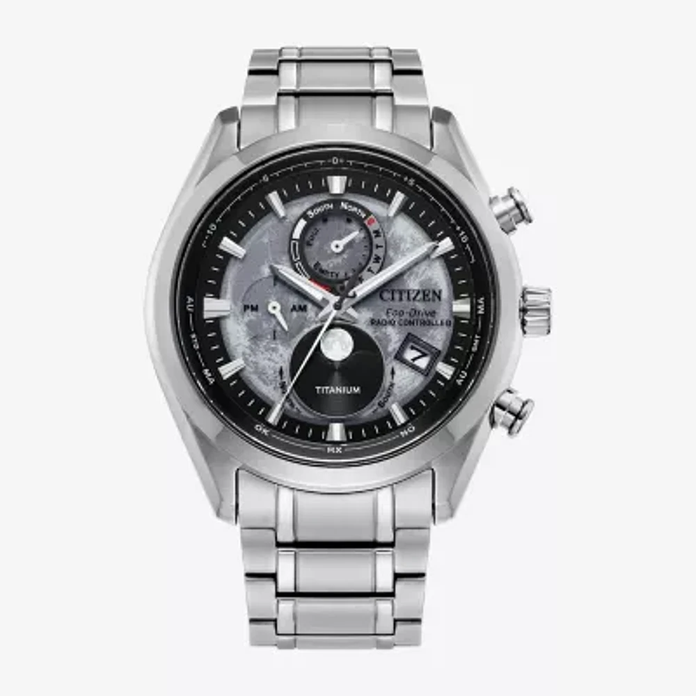 Citizen Super Titanium Mens Silver Tone Bracelet Watch By1010-57h