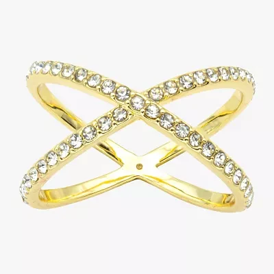 Sparkle Allure Crystal 14K Gold Over Brass Band