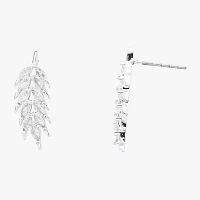 Sparkle Allure Womens Cubic Zirconia Pure Silver Over Brass Drop Earrings