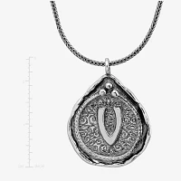 Womens Sterling Silver Pendant Necklace