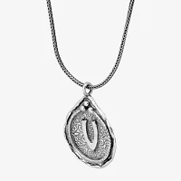 Womens Sterling Silver Pendant Necklace