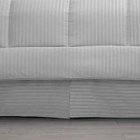 Sweet Home Collection Dobby Stripe Midweight Down Alternative Comforter Set