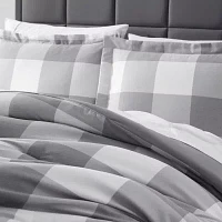 Sweet Home Collection Herringbone Buffalo Check Midweight Down Alternative Comforter Set