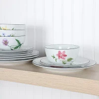 Martha Stewart Botanical Garden 12-pc. Ceramic Dinnerware Set