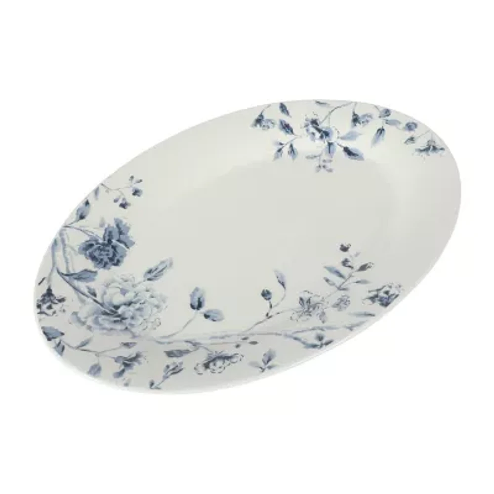 Martha Stewart Empress Bouquet 17-inch Fine Ceramic Serving Platter