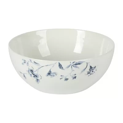 Martha Stewart Empress Bouquet Ceramic Salad Bowl