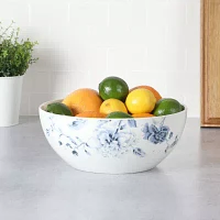 Martha Stewart Empress Bouquet Ceramic Salad Bowl