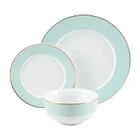 Martha Stewart 12-pc. Martha Blue Gracie Lane Ceramic Dinnerware Set