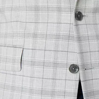 J. Ferrar Mens Plaid Slim Fit Sport Coat