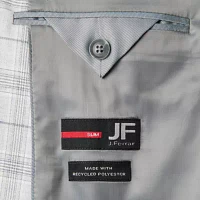 J. Ferrar Mens Plaid Slim Fit Sport Coat