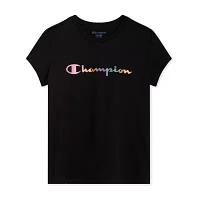Champion Big Girls Crew Neck Short Sleeve Graphic T-Shirt