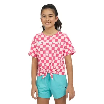 Champion Big Girls Crew Neck Short Sleeve Graphic T-Shirt