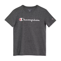 Champion Big Boys Crew Neck Short Sleeve Graphic T-Shirt