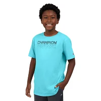 Champion Big Boys Crew Neck Short Sleeve Graphic T-Shirt