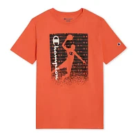 Champion Big Boys Crew Neck Short Sleeve Graphic T-Shirt