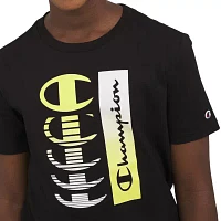 Champion Big Boys Crew Neck Short Sleeve Graphic T-Shirt