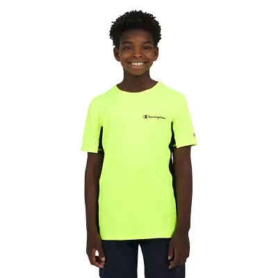 Champion Big Boys Crew Neck Short Sleeve Graphic T-Shirt