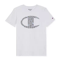 Champion Big Boys Crew Neck Short Sleeve Graphic T-Shirt
