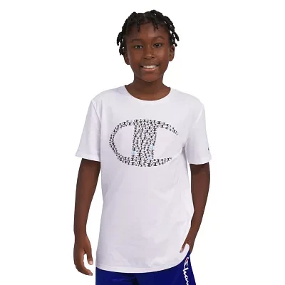 Champion Big Boys Crew Neck Short Sleeve Graphic T-Shirt