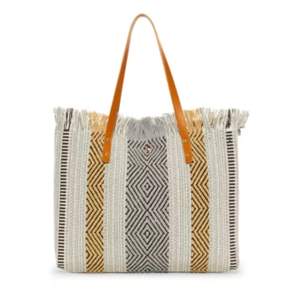 a.n.a Striped Woven Crossbody Bag