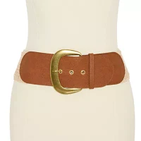 a.n.a Natural Woven Womens Belt