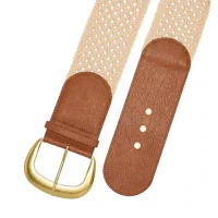 a.n.a Natural Woven Womens Belt
