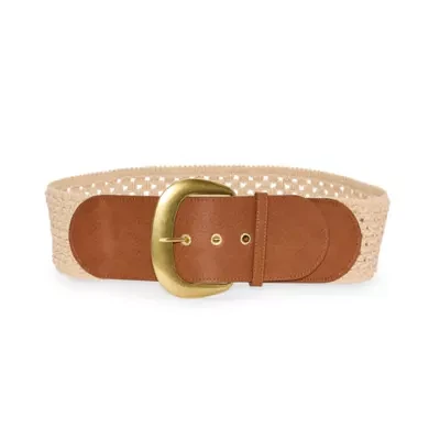 a.n.a Natural Woven Womens Belt