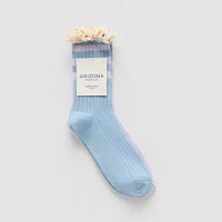 Arizona Rib Lace 2 Pair Crew Socks Womens