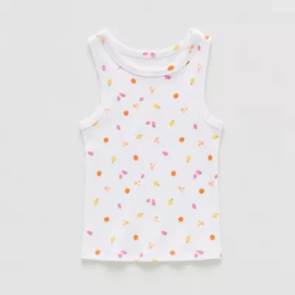 Okie Dokie Toddler & Little Girls Round Neck Tank Top