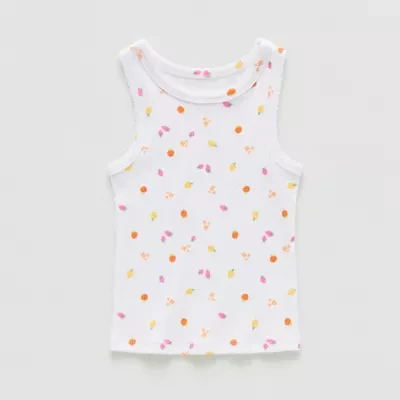 Okie Dokie Toddler & Little Girls Round Neck Tank Top
