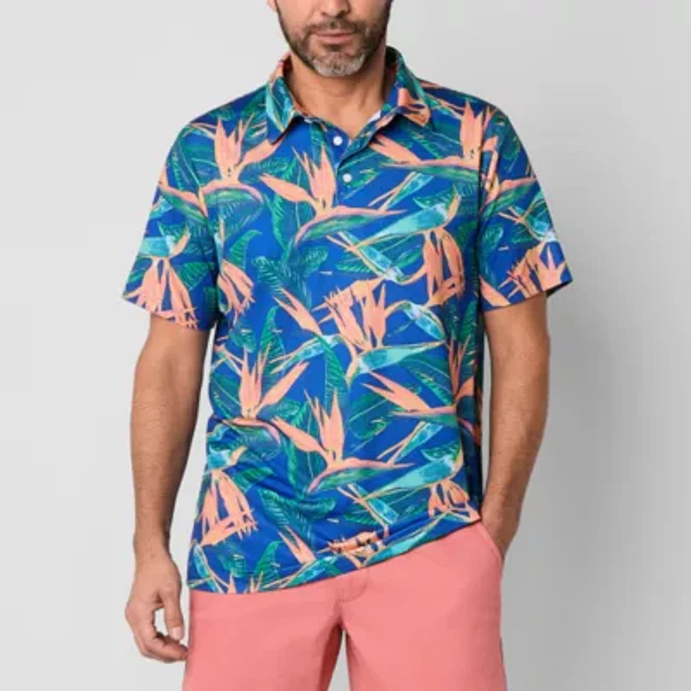 St. John's Bay Performance Mens Classic Fit Short Sleeve Polo Shirt