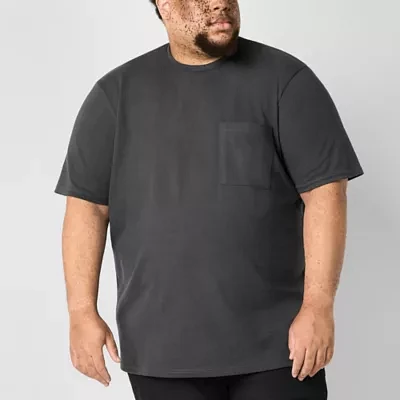 Stylus Big and Tall Mens Crew Neck Short Sleeve Pocket T-Shirt