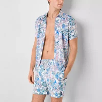 Endless Summer Mens Animal Short Sleeve Swim Shirt