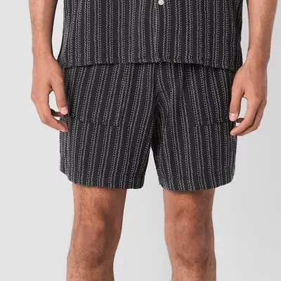 Arizona 6" Mens Textured Pull-On Short