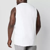 Shaquille O'Neal XLG Ribbed Big and Tall Mens Crew Neck Sleeveless Tank Top