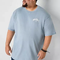 Arizona Big and Tall Mens Crew Neck Short Sleeve Classic Fit Graphic T-Shirt
