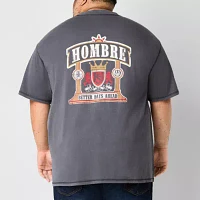 Arizona Big and Tall Mens Crew Neck Short Sleeve Classic Fit Graphic T-Shirt