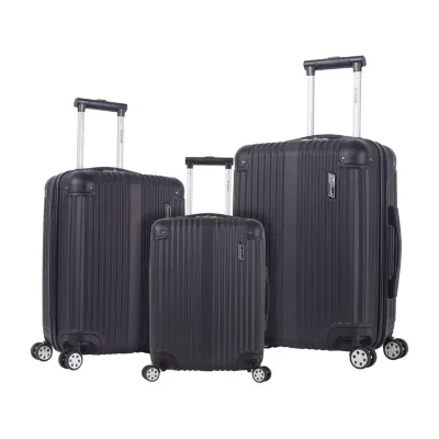 Rockland Abs Non Expandable 3-pc. Hardside Lightweight Luggage Set