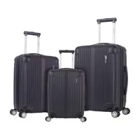 Rockland Abs Non Expandable 3-pc. Hardside Lightweight Luggage Set